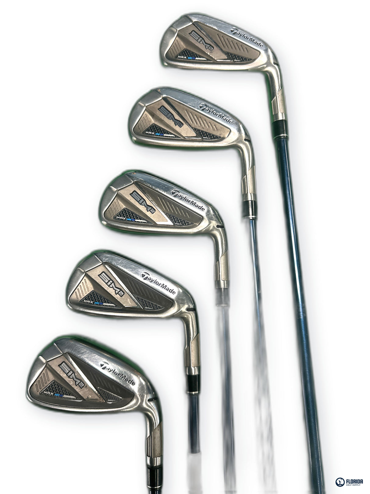 TaylorMade SIM2 Max Iron Set 10 Clubs 4-PW AW SW LW Ventus Senior Flex RH