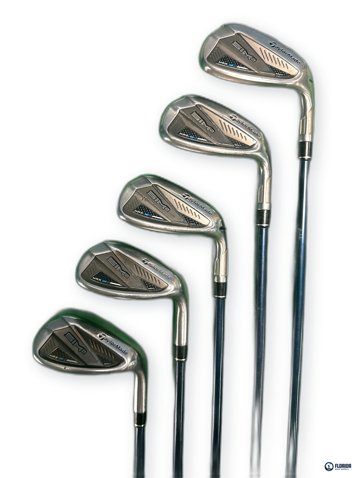 TaylorMade SIM2 Max Iron Set 10 Clubs 4-PW AW SW LW Ventus Senior Flex RH