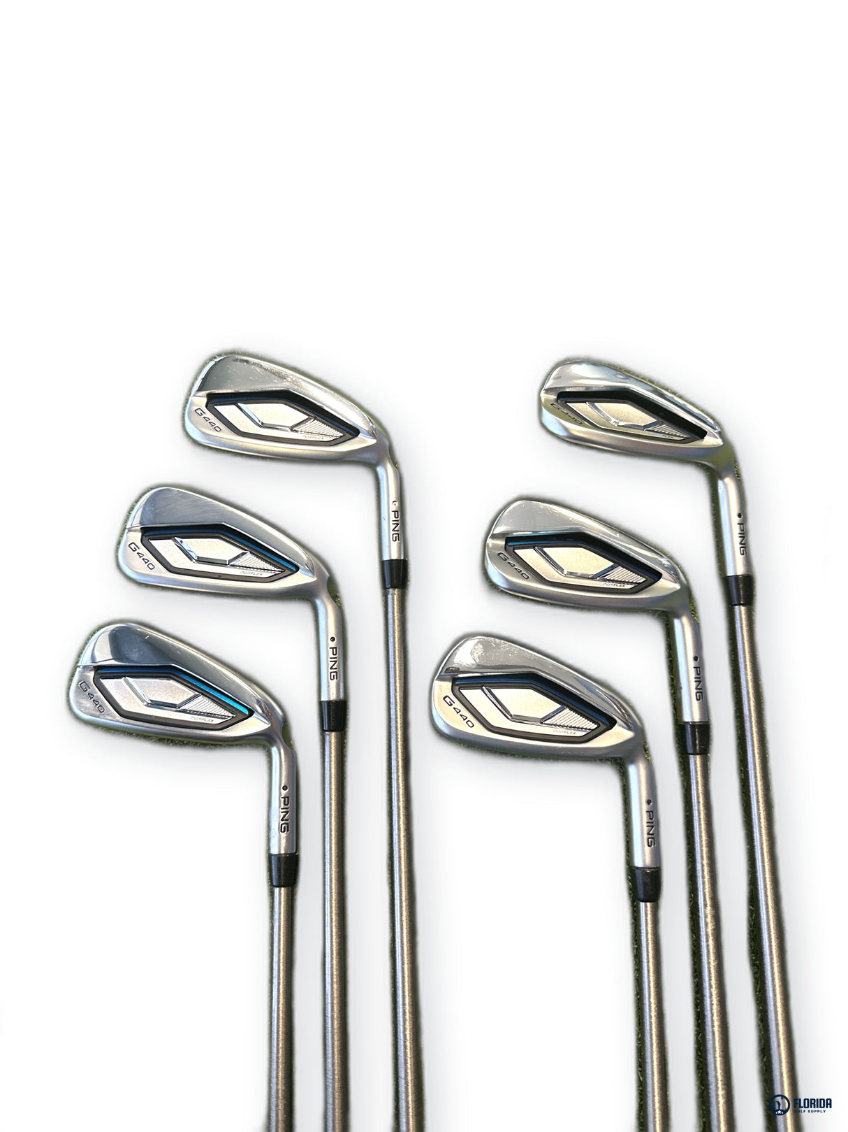 Ping G440 Max Iron Set 6-PW UW 6 Clubs SteelFiber i55 cw SR Flex Graphite RH