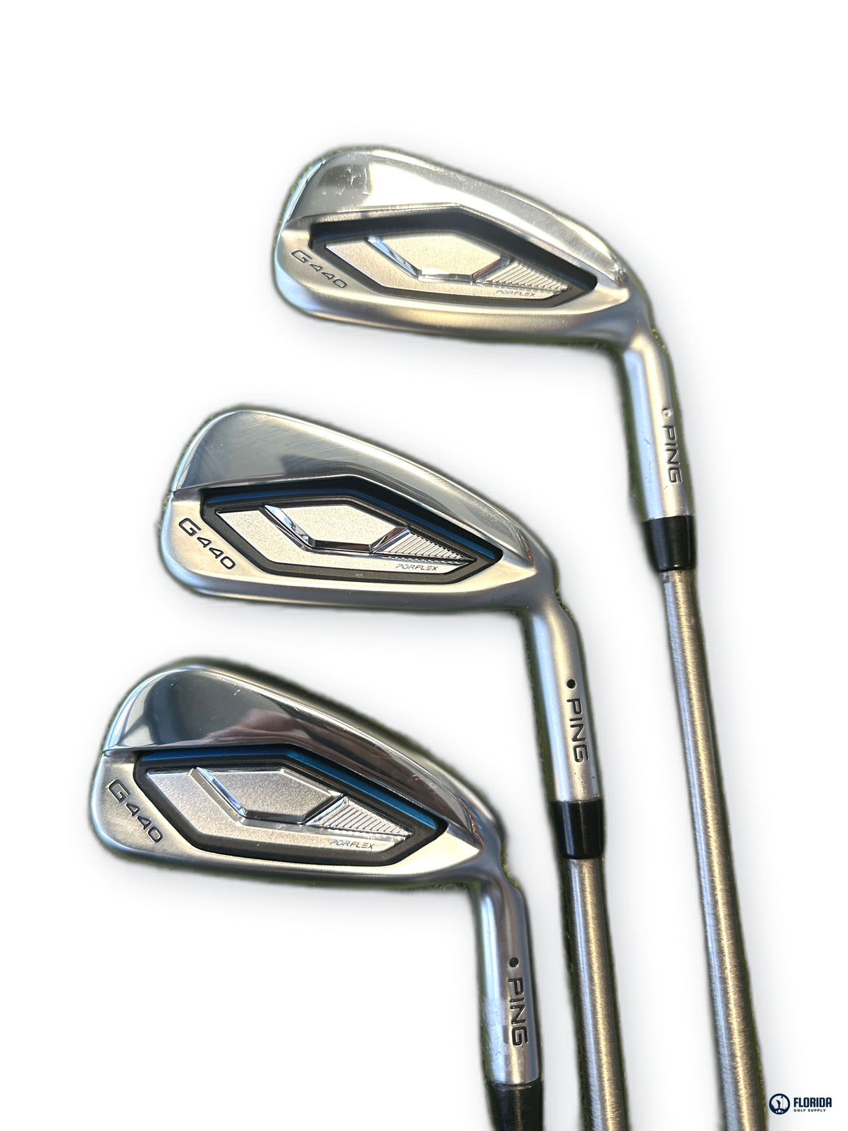 Ping G440 Max Iron Set 6-PW UW 6 Clubs SteelFiber i55 cw SR Flex Graphite RH
