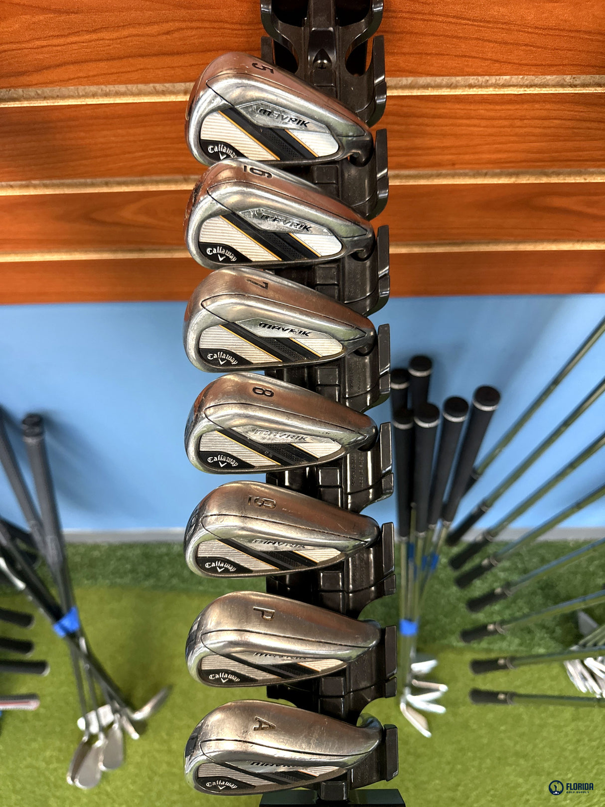 Callaway Iron Set Mavrik 5-AW 7 Clubs True Temper Elevate 95 R-Flex Right Hand