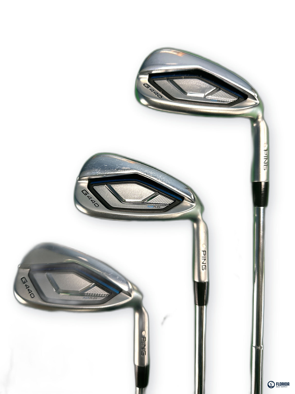 Ping G440 White Dot Iron Set 5-UW 7 Clubs Dynamic Gold S300 Mid 115 Stiff RH