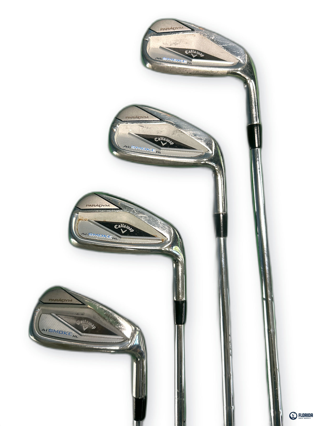 Callaway Paradym Ai Smoke HL Iron Set 4-PW AW KBS Tour Lite Stiff RH 8 Clubs