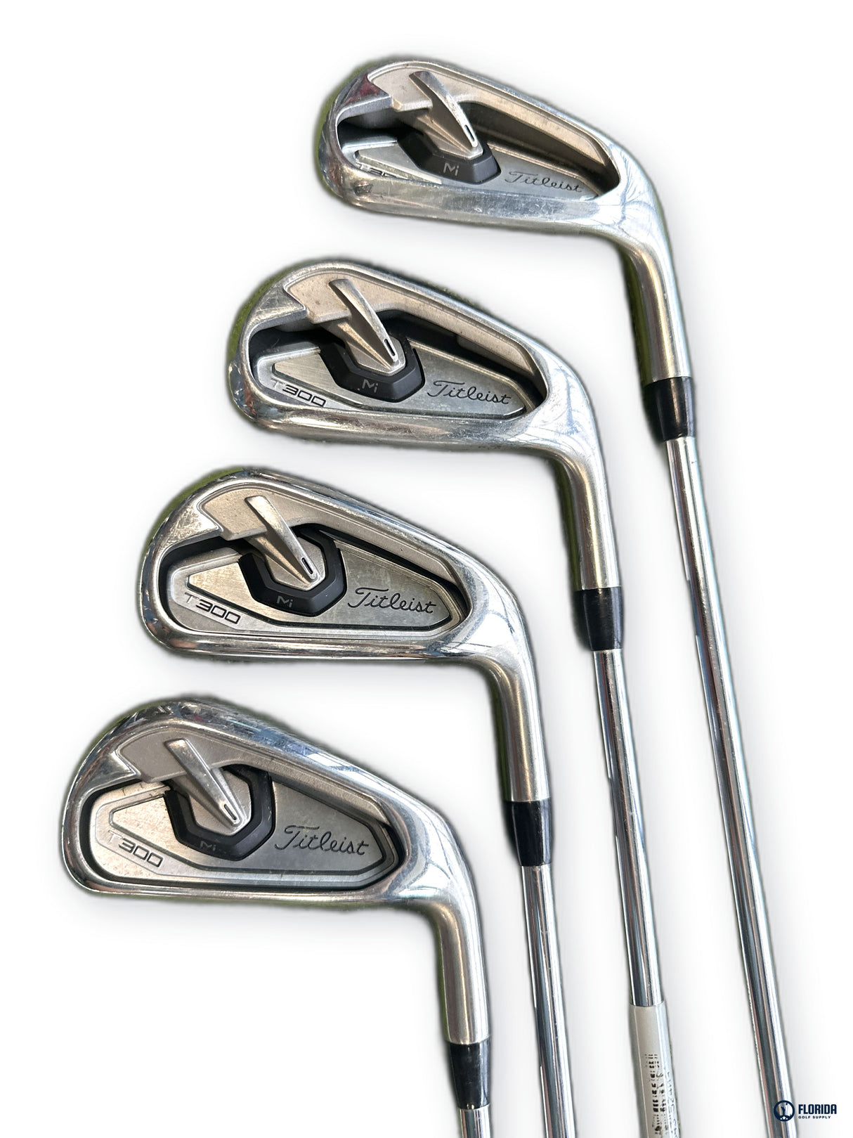 Titleist T300 Iron Set 8 Clubs 4-PW 48 AMT Red R300 Regular Flex Right Hand