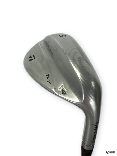 TaylorMade Milled Grind 4 Tiger Woods 60.TW11 Degree Wedge Stock Shaft Grip Master Genuine Leather Grip Right image 3